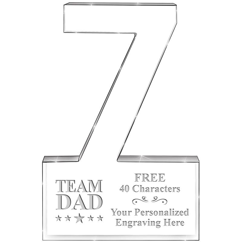 6" 7 YEARS OF SERVICE ACRYLIC