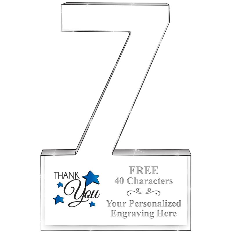 6" 7 YEARS OF SERVICE ACRYLIC