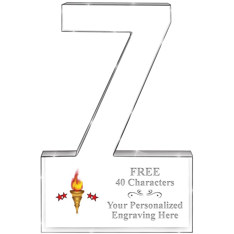 6" 7 YEARS OF SERVICE ACRYLIC