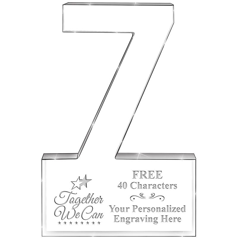 6" 7 YEARS OF SERVICE ACRYLIC