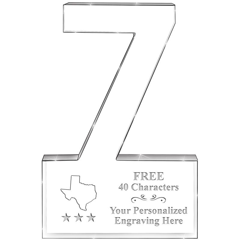 6" 7 YEARS OF SERVICE ACRYLIC