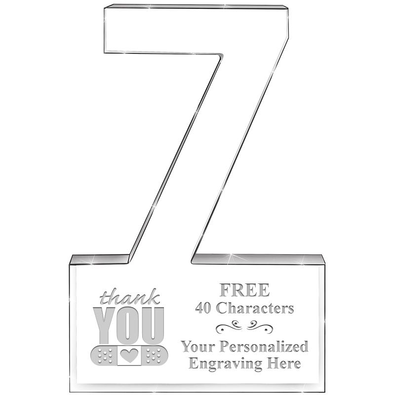 6" 7 YEARS OF SERVICE ACRYLIC