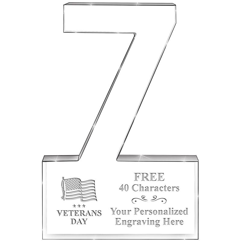 6" 7 YEARS OF SERVICE ACRYLIC