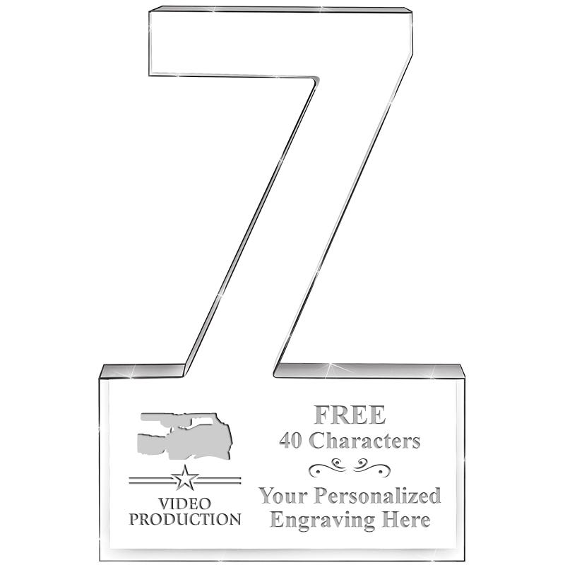 6" 7 YEARS OF SERVICE ACRYLIC