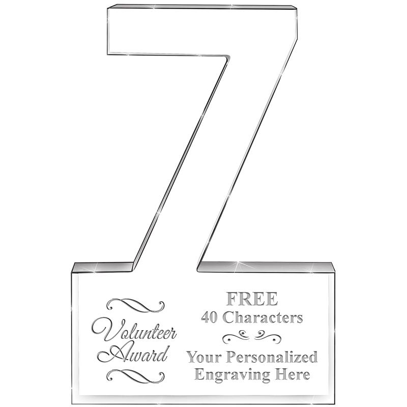 6" 7 YEARS OF SERVICE ACRYLIC