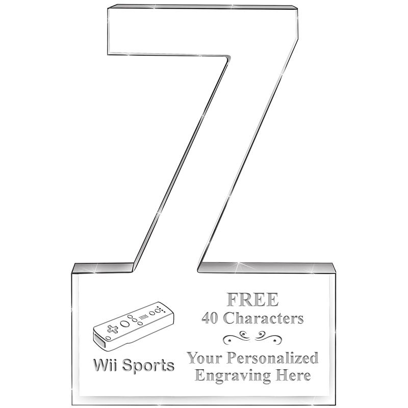 6" 7 YEARS OF SERVICE ACRYLIC