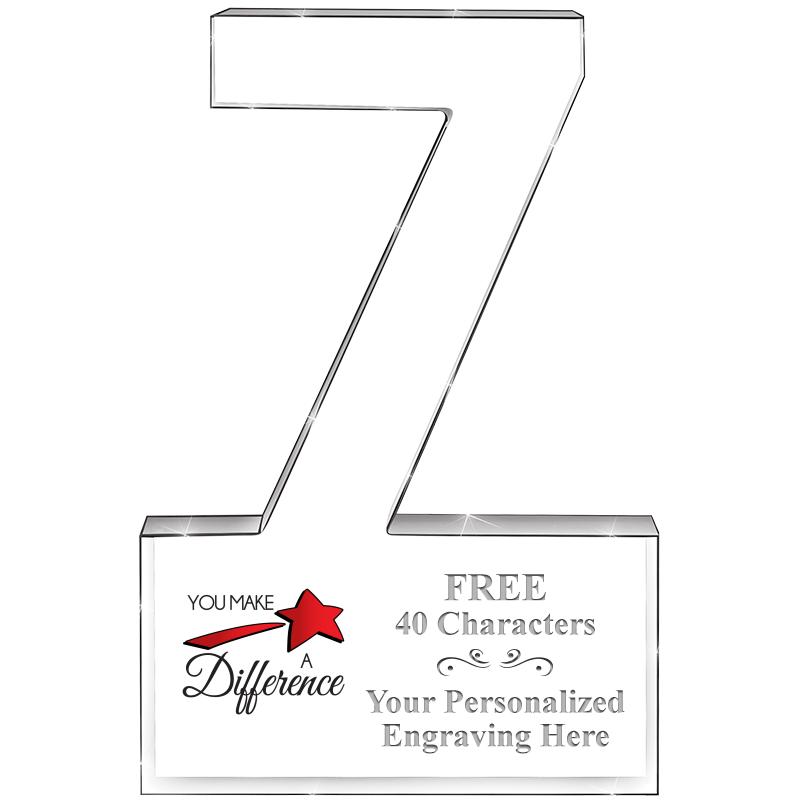 6" 7 YEARS OF SERVICE ACRYLIC