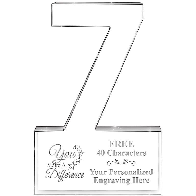 6" 7 YEARS OF SERVICE ACRYLIC