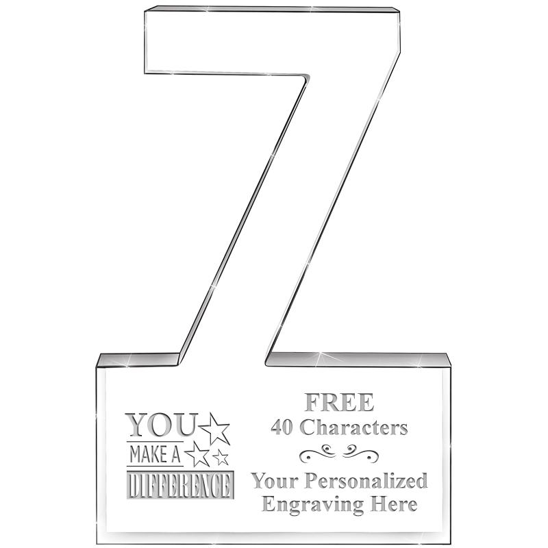 6" 7 YEARS OF SERVICE ACRYLIC