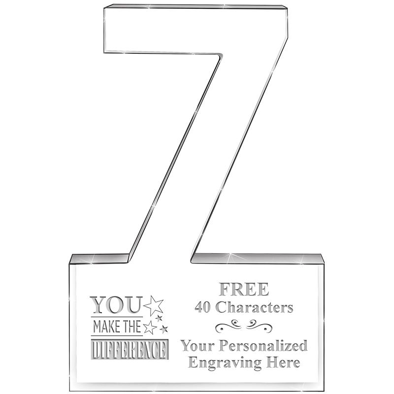 6" 7 YEARS OF SERVICE ACRYLIC