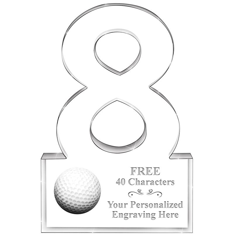 6" 8 YEARS OF SERVICE ACRYLIC