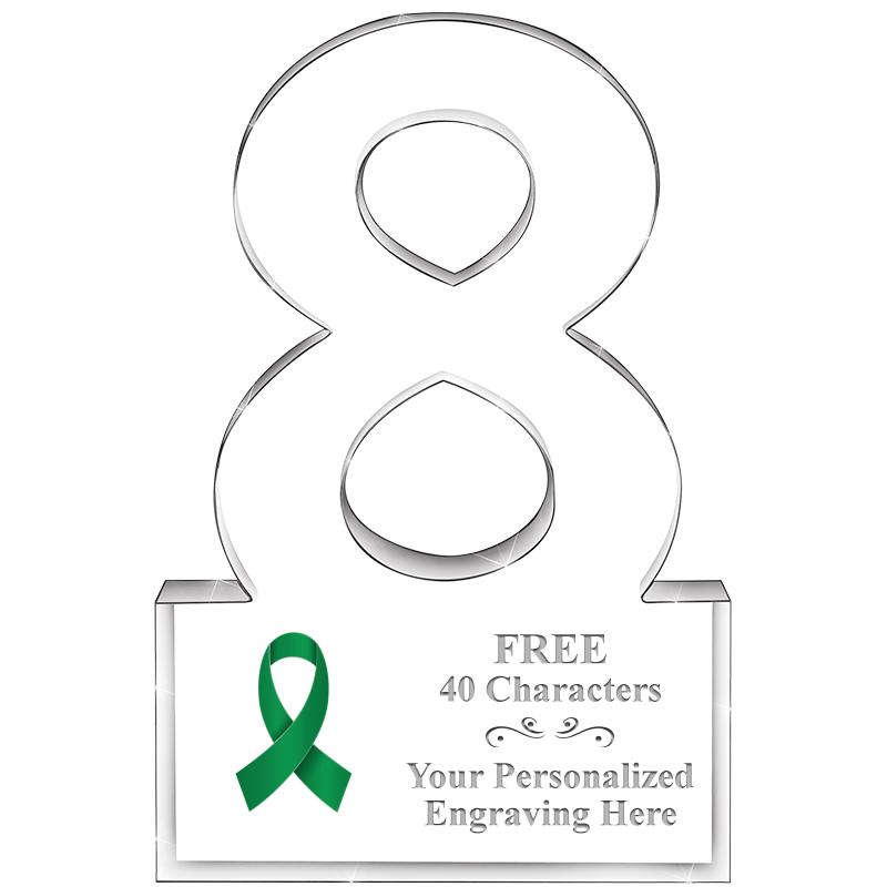 6" 8 YEARS OF SERVICE ACRYLIC