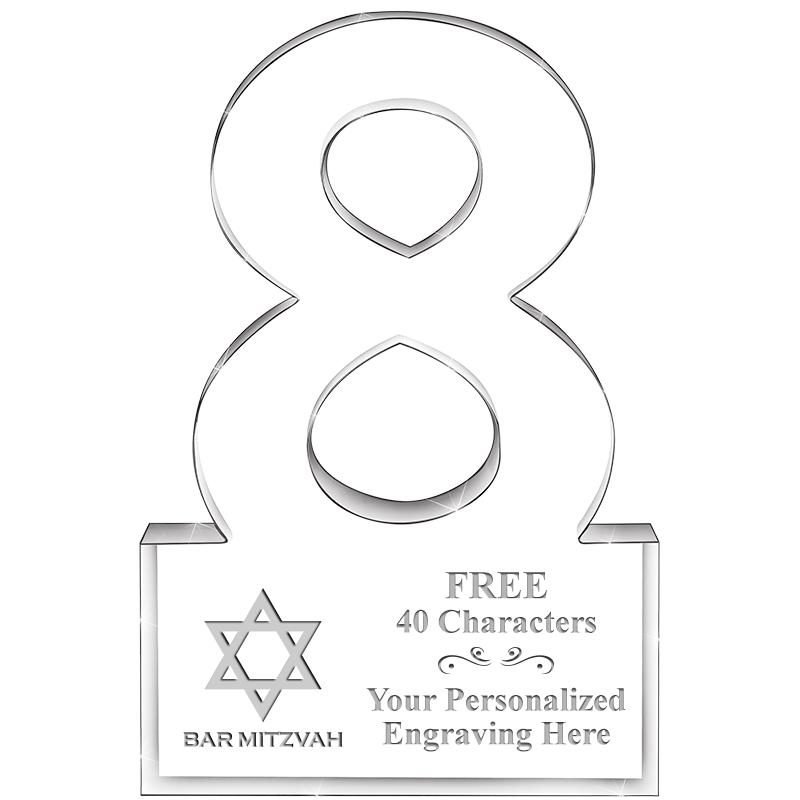 6" 8 YEARS OF SERVICE ACRYLIC