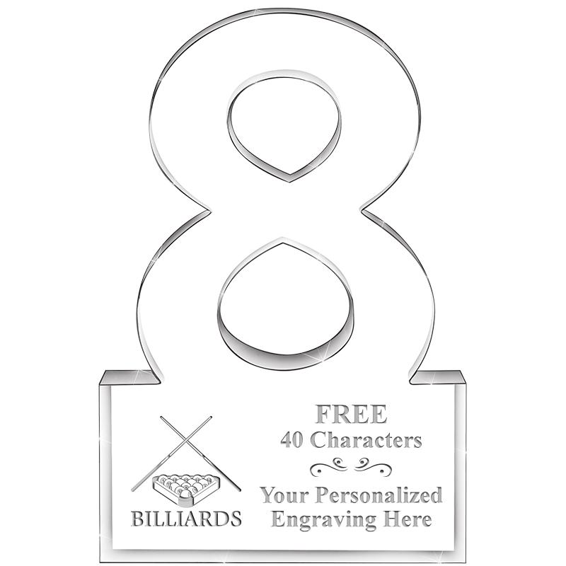 6" 8 YEARS OF SERVICE ACRYLIC