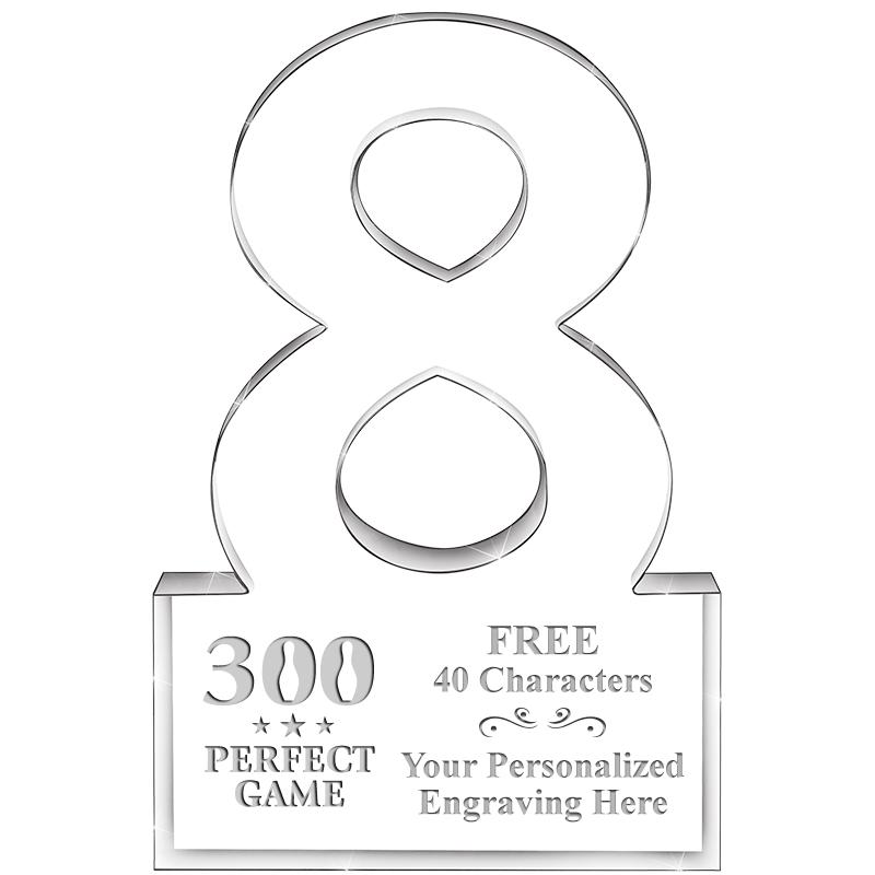 6" 8 YEARS OF SERVICE ACRYLIC