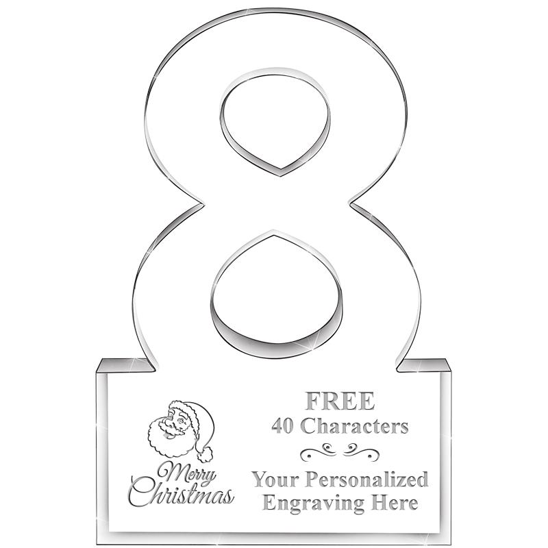 6" 8 YEARS OF SERVICE ACRYLIC