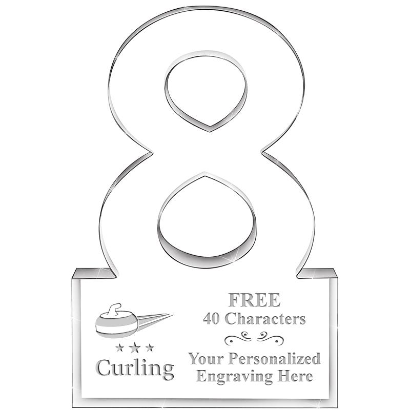 6" 8 YEARS OF SERVICE ACRYLIC