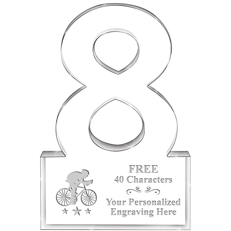 6" 8 YEARS OF SERVICE ACRYLIC