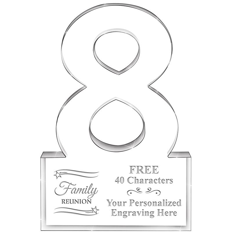 6" 8 YEARS OF SERVICE ACRYLIC