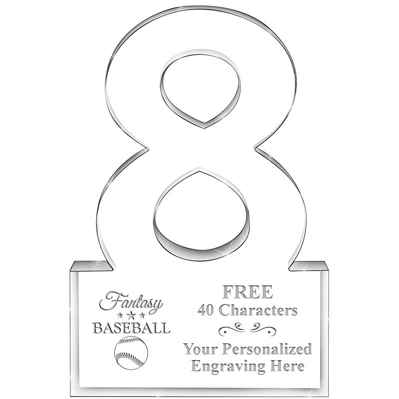 6" 8 YEARS OF SERVICE ACRYLIC