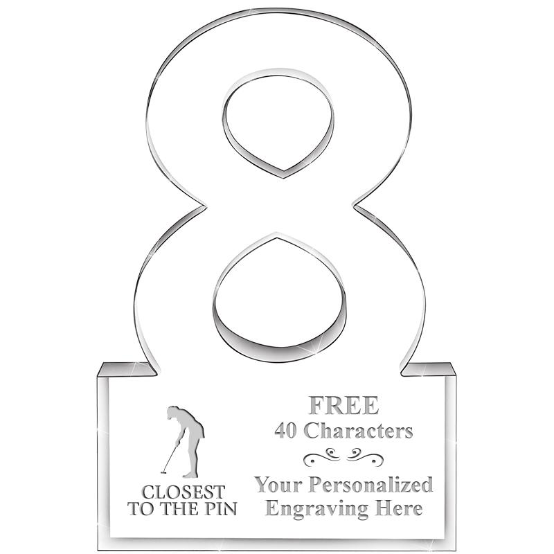 6" 8 YEARS OF SERVICE ACRYLIC
