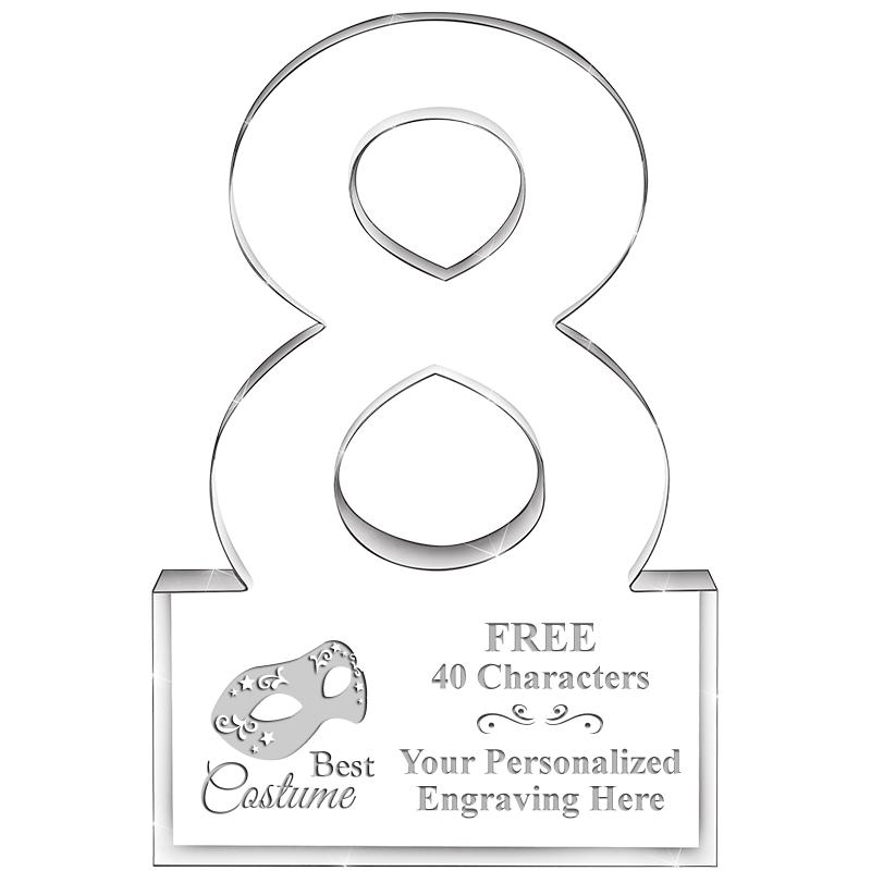 6" 8 YEARS OF SERVICE ACRYLIC