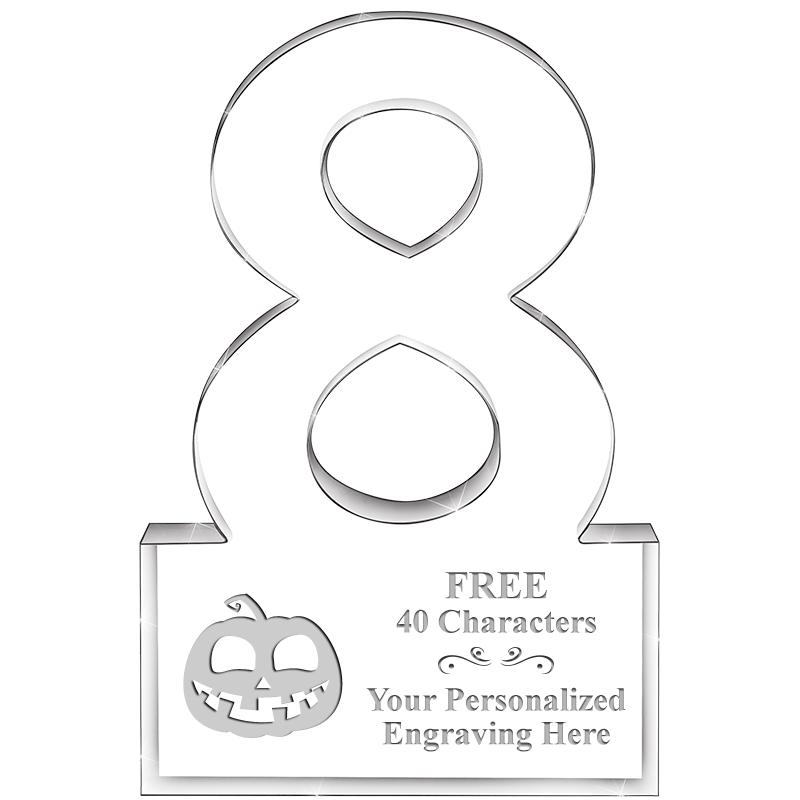 6" 8 YEARS OF SERVICE ACRYLIC