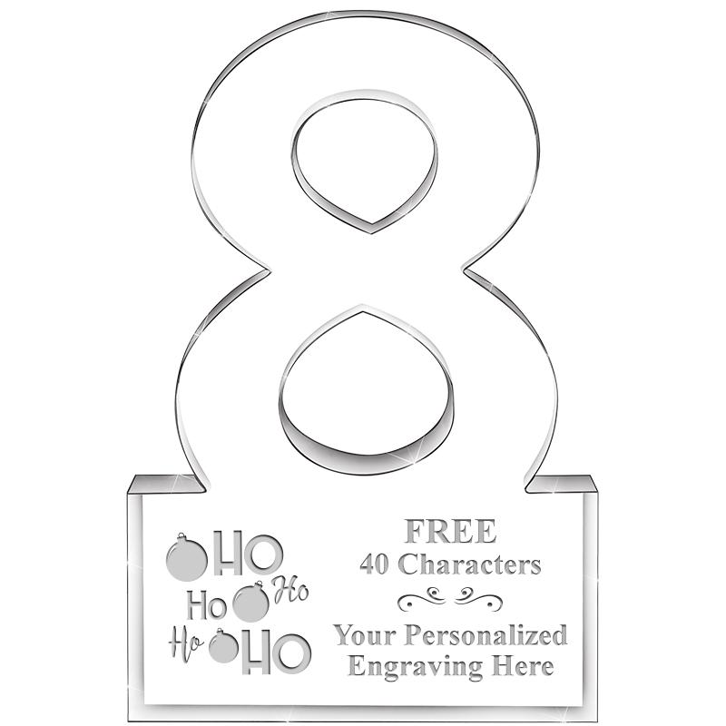 6" 8 YEARS OF SERVICE ACRYLIC