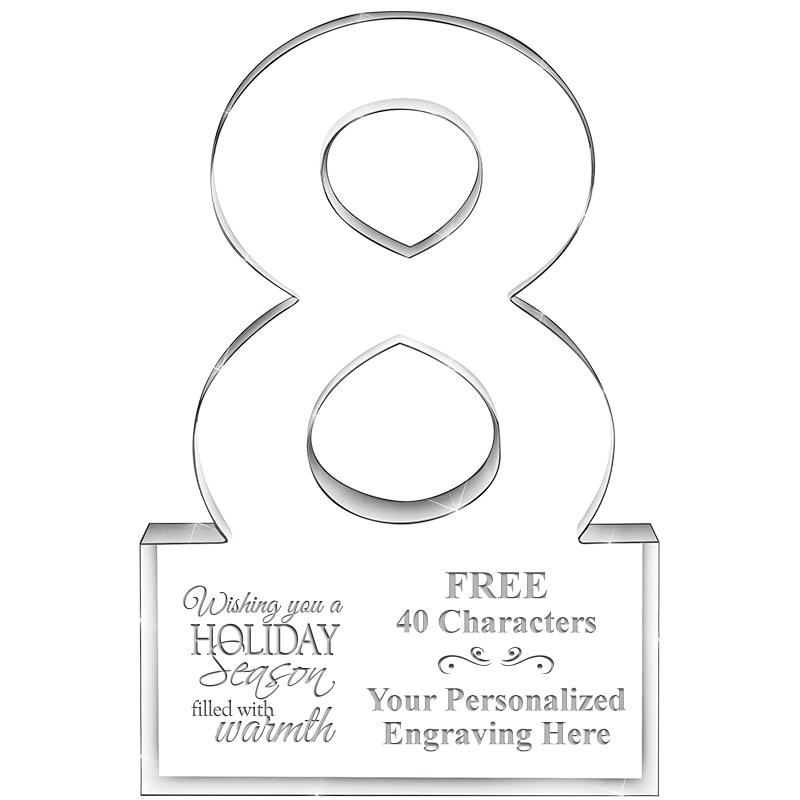 6" 8 YEARS OF SERVICE ACRYLIC