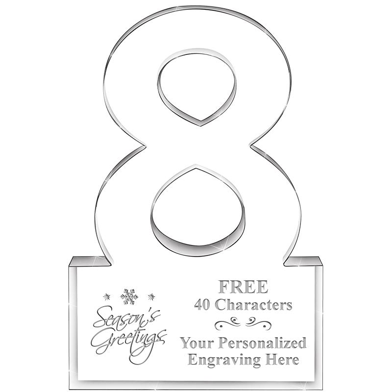 6" 8 YEARS OF SERVICE ACRYLIC