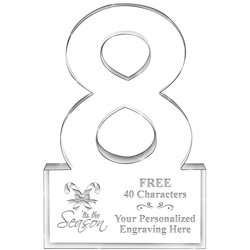 6" 8 YEARS OF SERVICE ACRYLIC