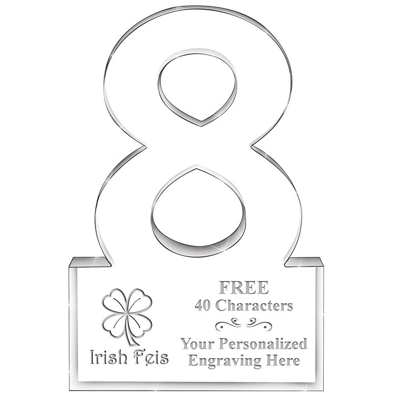 6" 8 YEARS OF SERVICE ACRYLIC