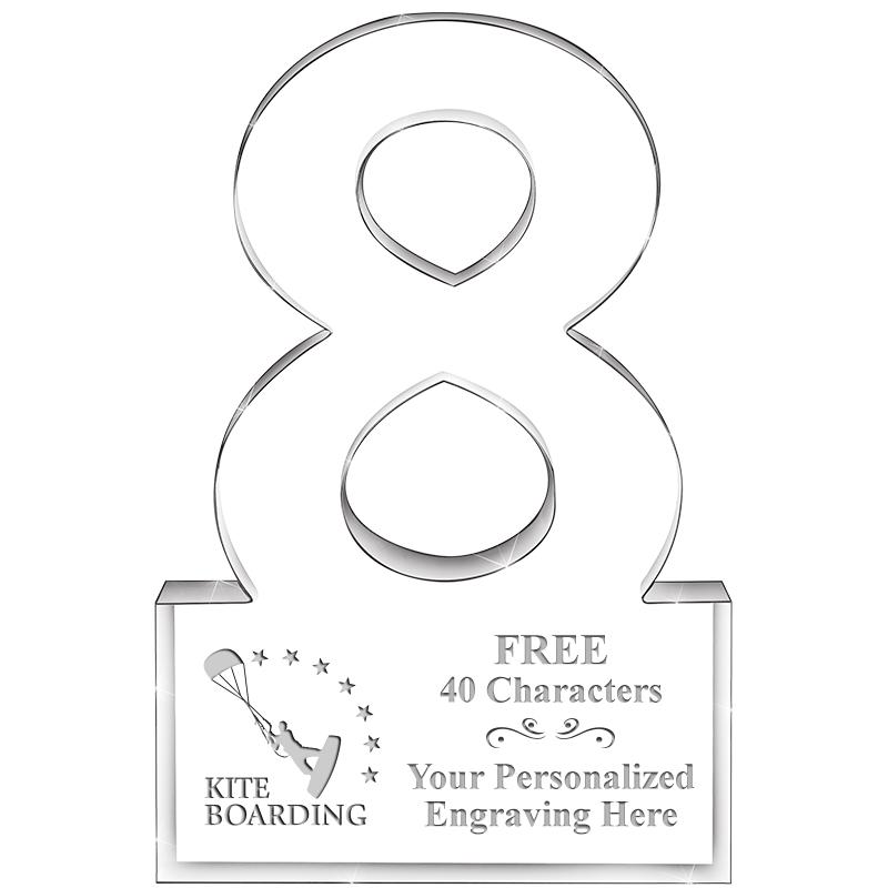 6" 8 YEARS OF SERVICE ACRYLIC