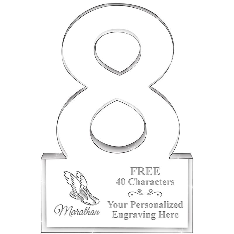 6" 8 YEARS OF SERVICE ACRYLIC