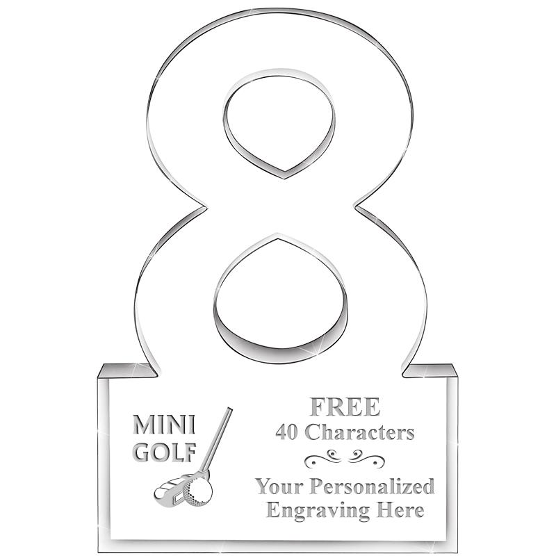 6" 8 YEARS OF SERVICE ACRYLIC