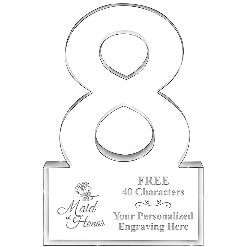 6" 8 YEARS OF SERVICE ACRYLIC