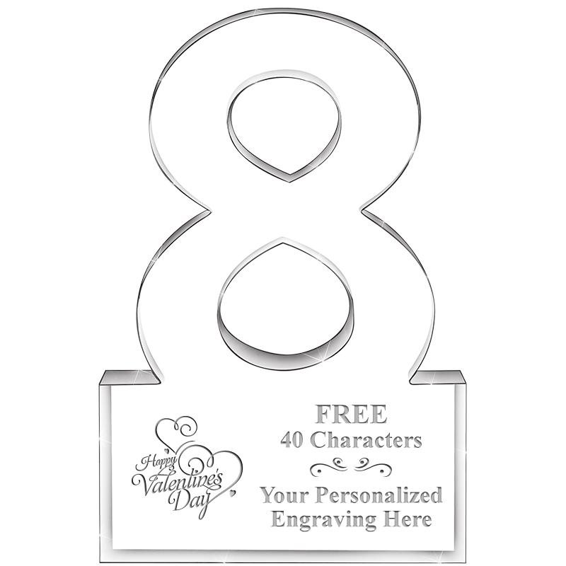 6" 8 YEARS OF SERVICE ACRYLIC