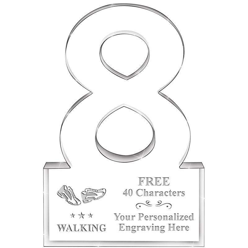 6" 8 YEARS OF SERVICE ACRYLIC