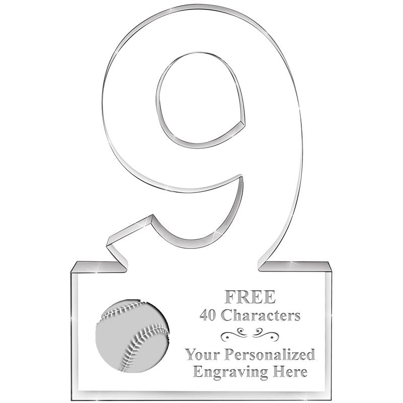 6" 9 YEARS OF SERVICE ACRYLIC