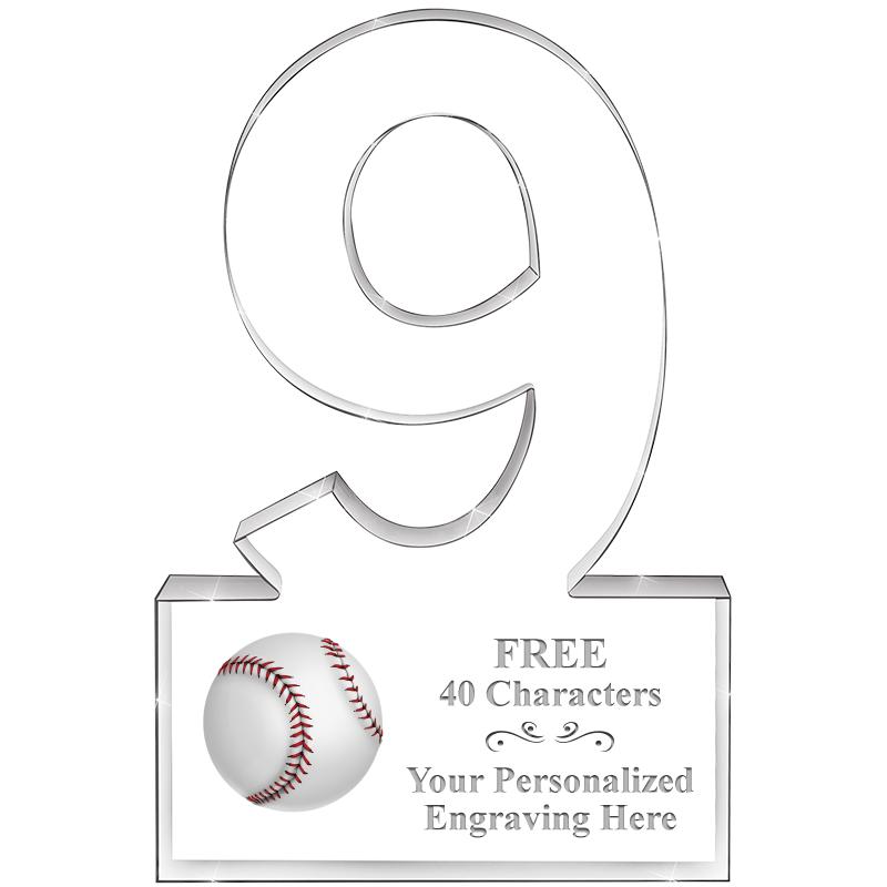 6" 9 YEARS OF SERVICE ACRYLIC