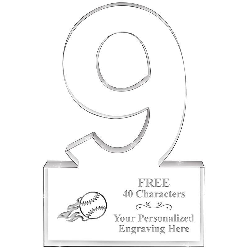 6" 9 YEARS OF SERVICE ACRYLIC