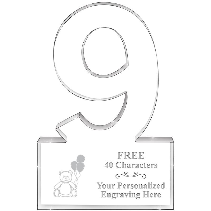 6" 9 YEARS OF SERVICE ACRYLIC