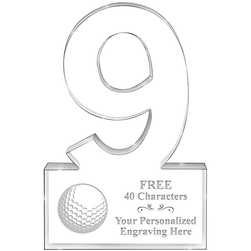 6" 9 YEARS OF SERVICE ACRYLIC