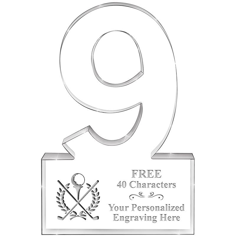 6" 9 YEARS OF SERVICE ACRYLIC