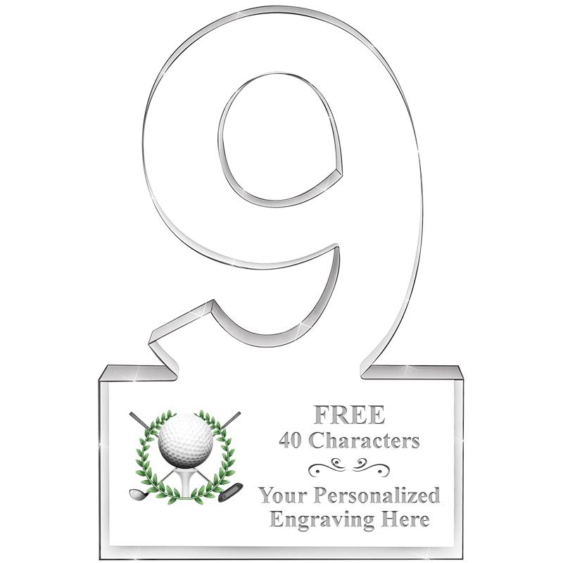 6" 9 YEARS OF SERVICE ACRYLIC