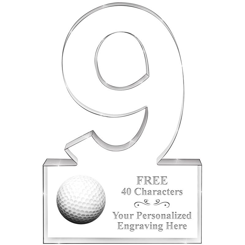 6" 9 YEARS OF SERVICE ACRYLIC