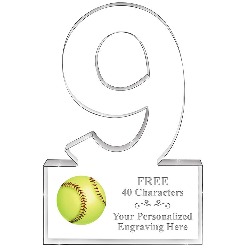 6" 9 YEARS OF SERVICE ACRYLIC