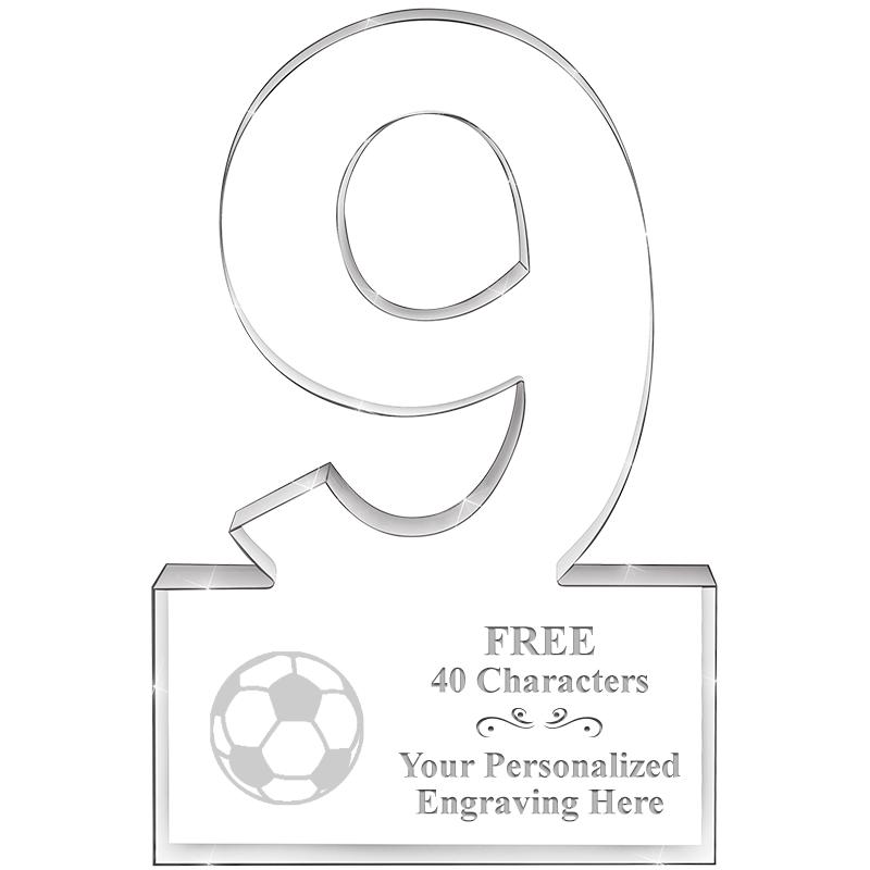 6" 9 YEARS OF SERVICE ACRYLIC