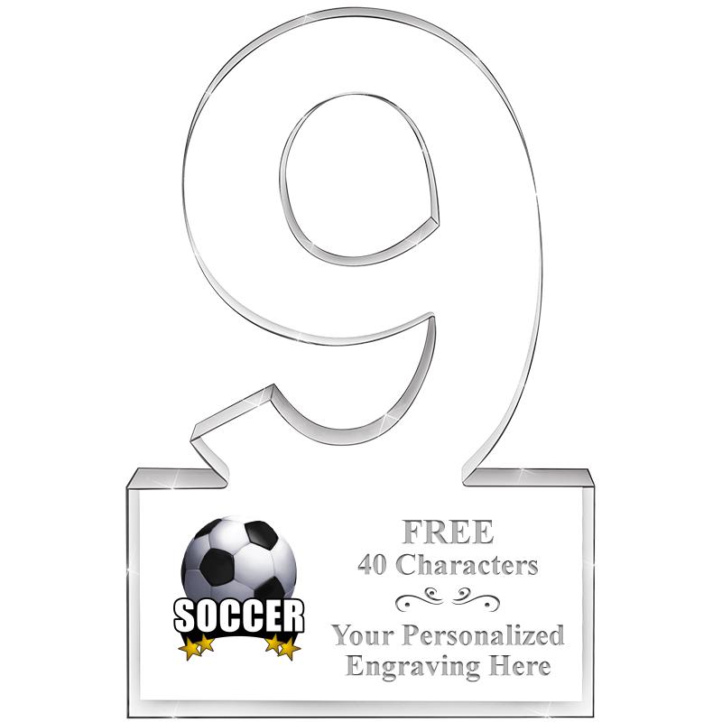 6" 9 YEARS OF SERVICE ACRYLIC