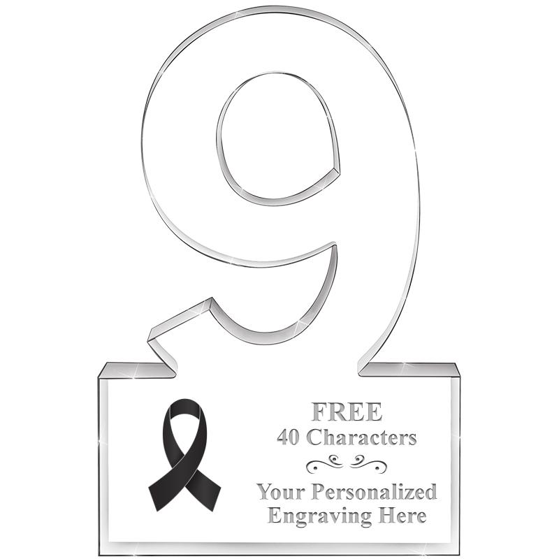 6" 9 YEARS OF SERVICE ACRYLIC